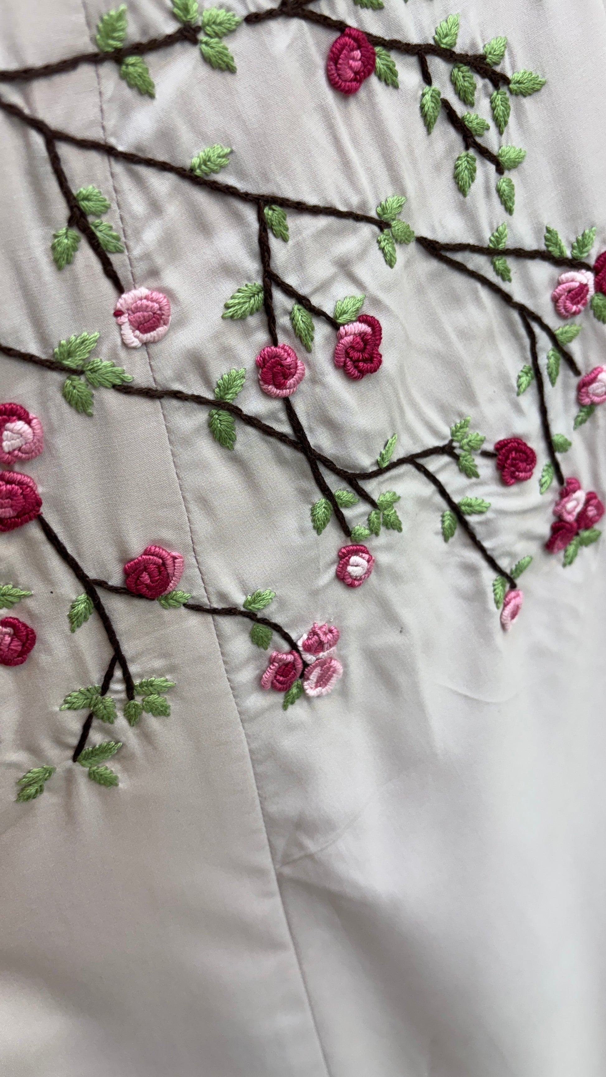 Rosé Verde – RÉNASH's Hand Embroidered Dress