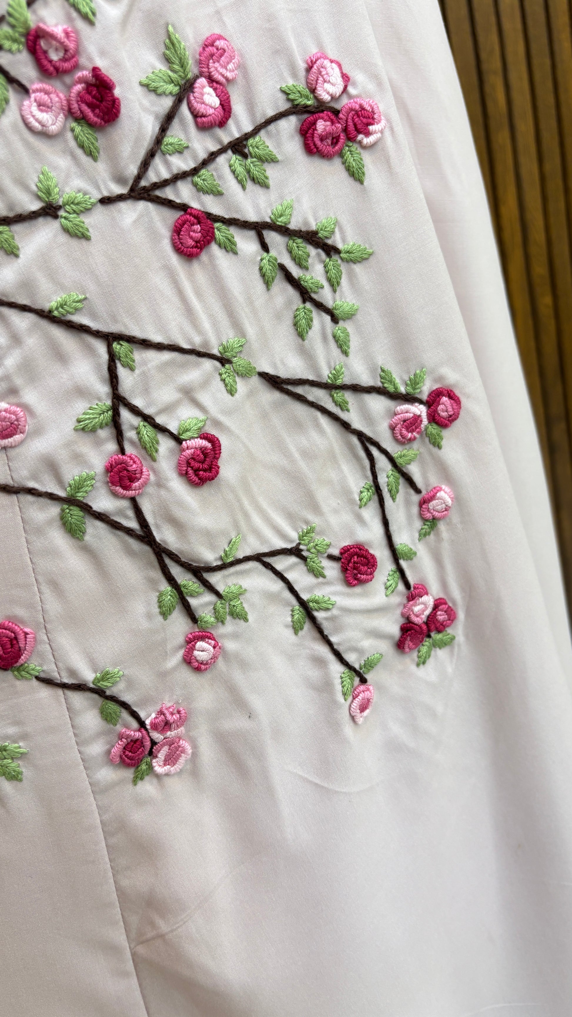 Rosé Verde – RÉNASH's Hand Embroidered Dress